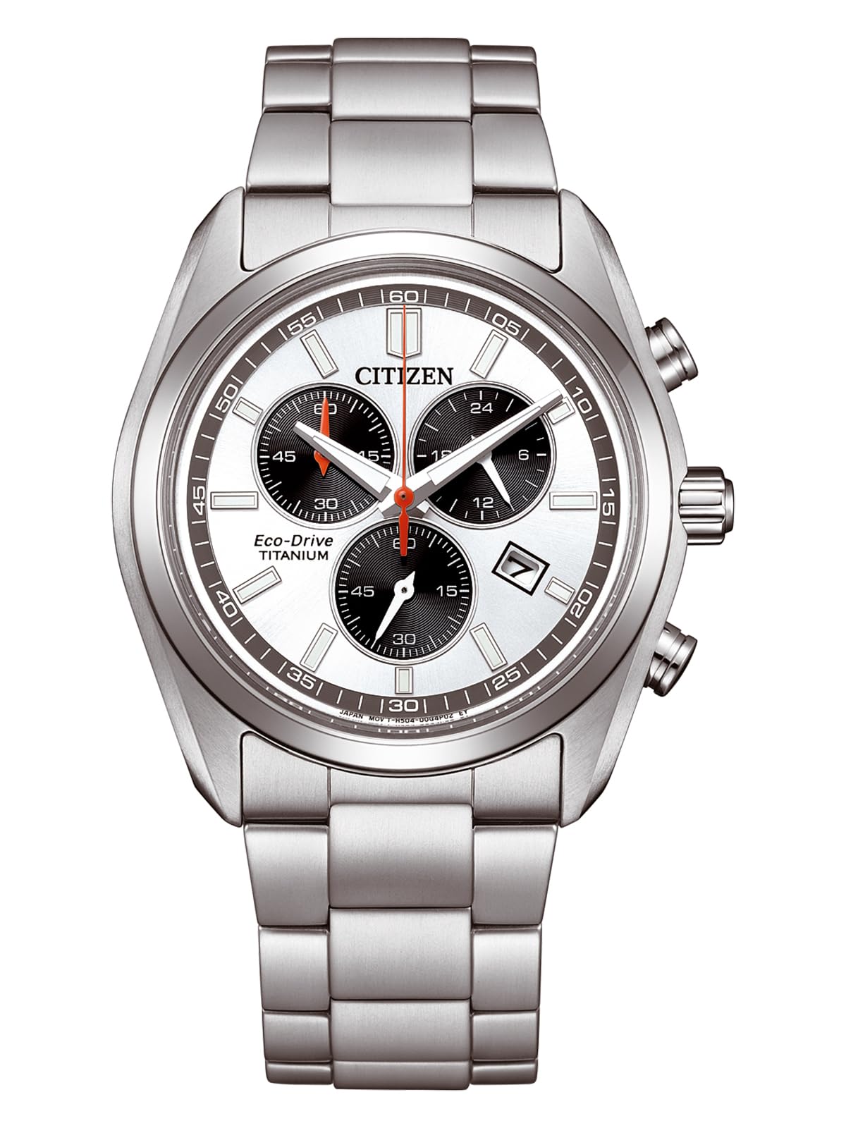Citizen Eco-Drive Herrenuhr Solar Chronograph Titan/Silberfarben AT2590-59A