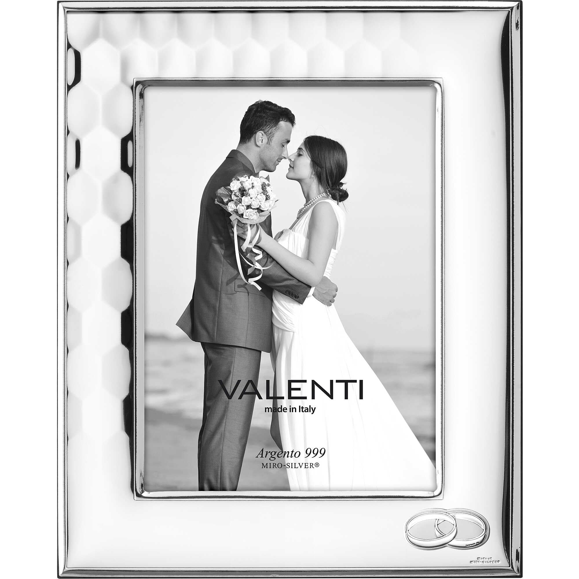 Cornice di Valenti. Cornice con esagoni FEDI. Dimensioni: cm 13x18. La referenza è: 52138 4L.