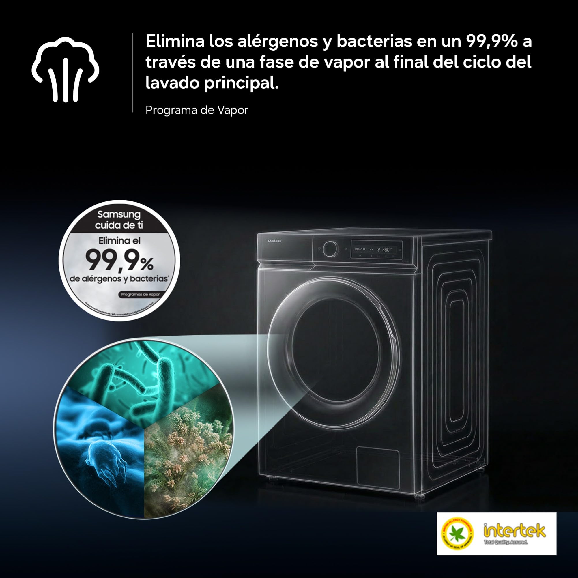 Samsung Lavadora Bespoke AI 11Kg Autodosificación Clase A Blanca WW11DB7B94GEU3