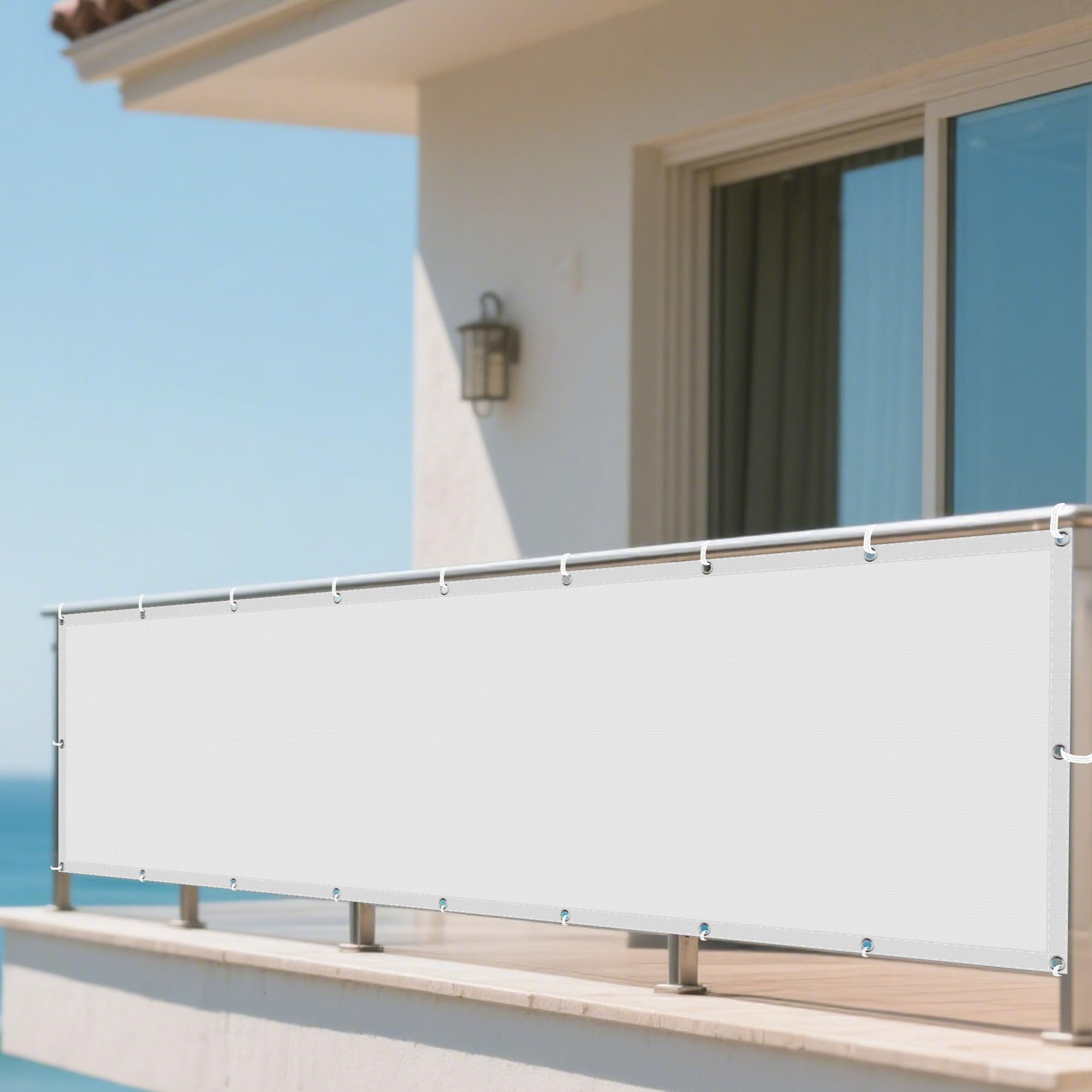 Sonnensegel Wasserdicht 140x270cm - UV-Schutz Segel Für Terrasse & Garten Mit Ösen Und Spannseilen