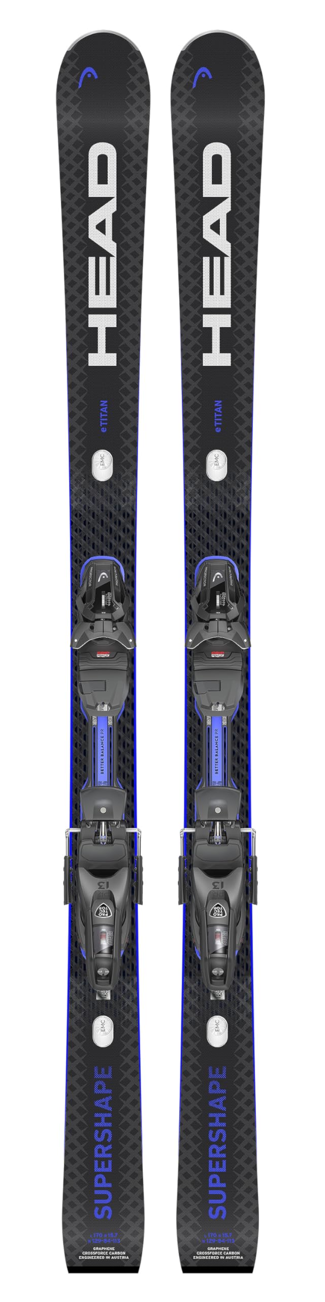 Head Supershape e-Titan Alpine Skis w/Protector PR Gripwalk Bindings