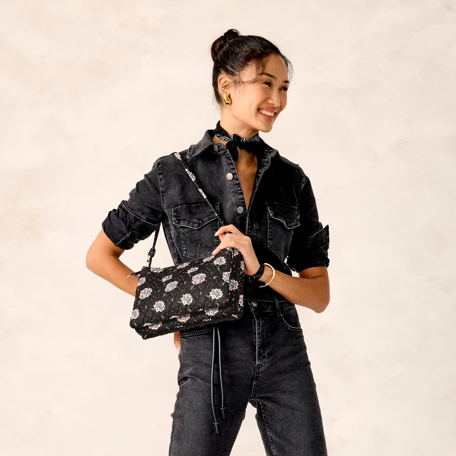 womens Premium Cotton Foxbury Crossbody Bag - Image 7