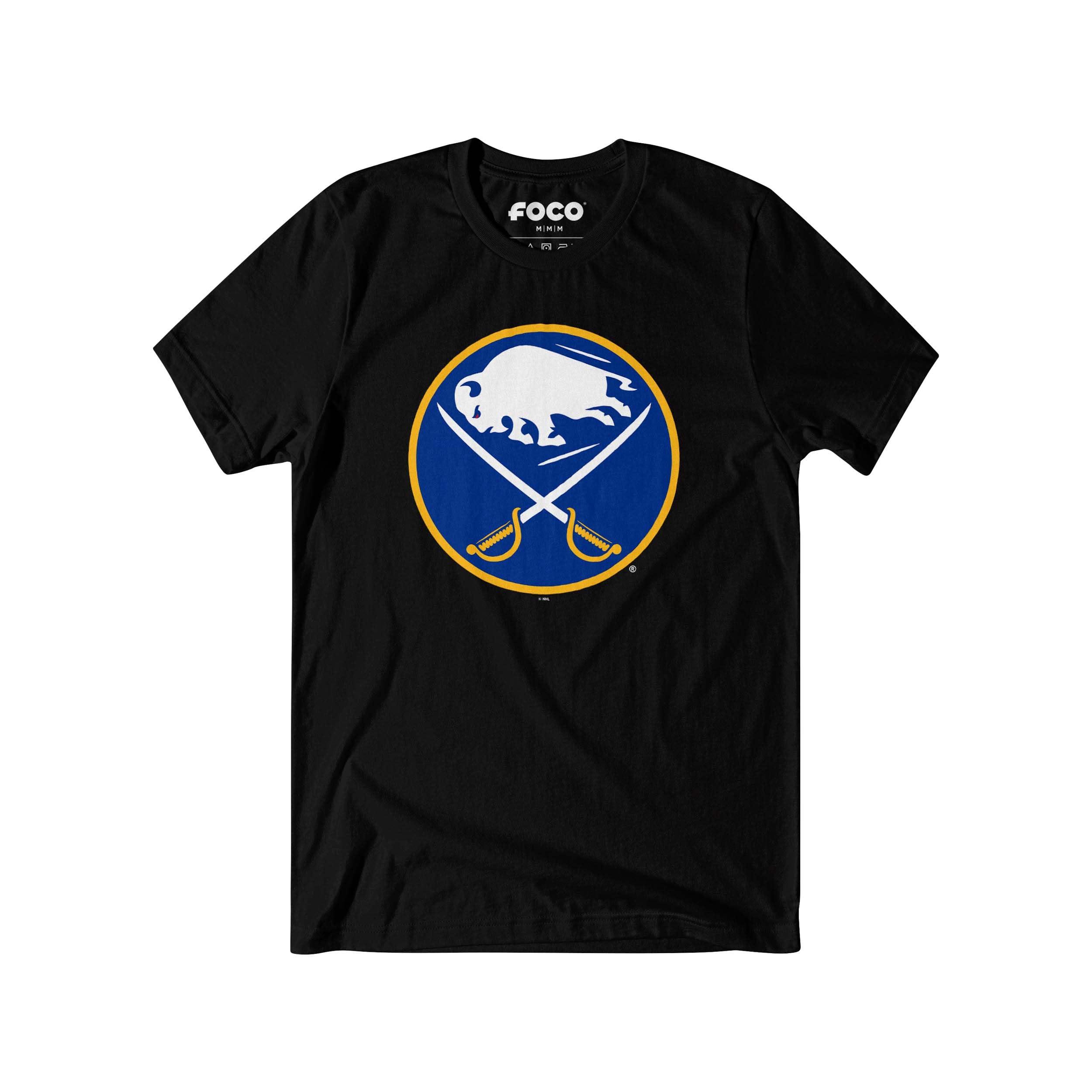 FOCO Mens NHL Primary Team Logo White T-Shirt Short Sleeve Shirt