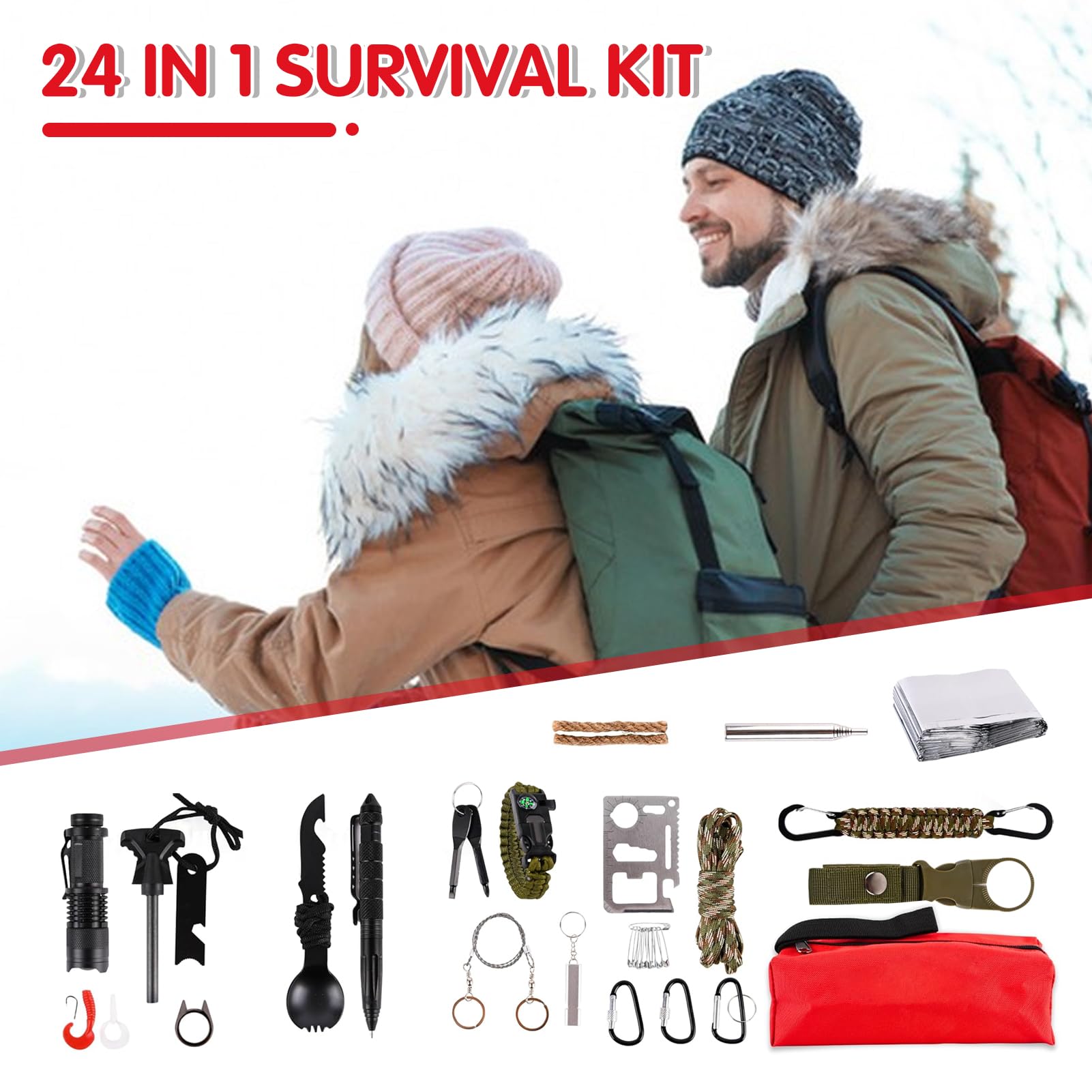 Adventskalender 2025, 24-daagse outdoor survivaltools Advents- en