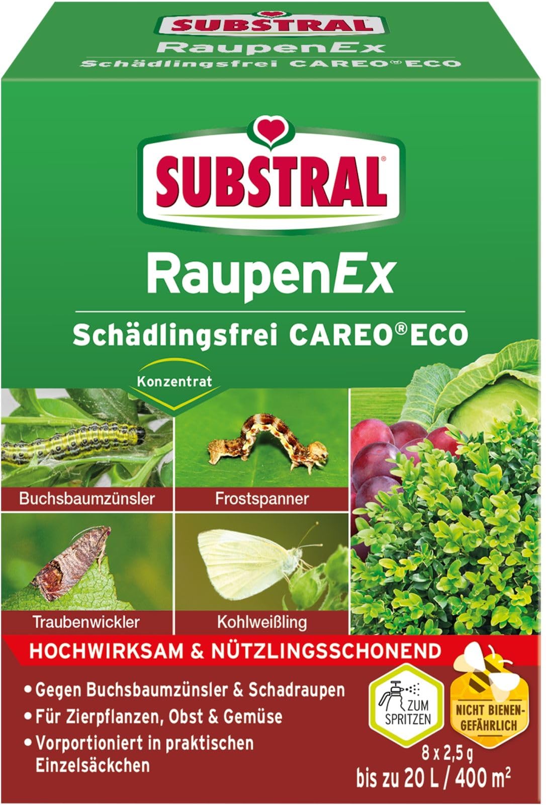 6 X 20g Substral Naturen®RaupenEX Schädlingsfrei Careo Eco