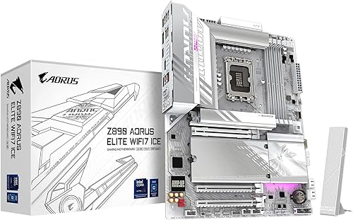 GIGABYTE Z890 AORUS Elite WIFI7 ICE Intel Core Ultra (Serie 2) LGA 1851 placa base, ATX, DDR5, 3X M.2, PCIe 5.0, Thunderbolt 4, WIFI7, LAN de