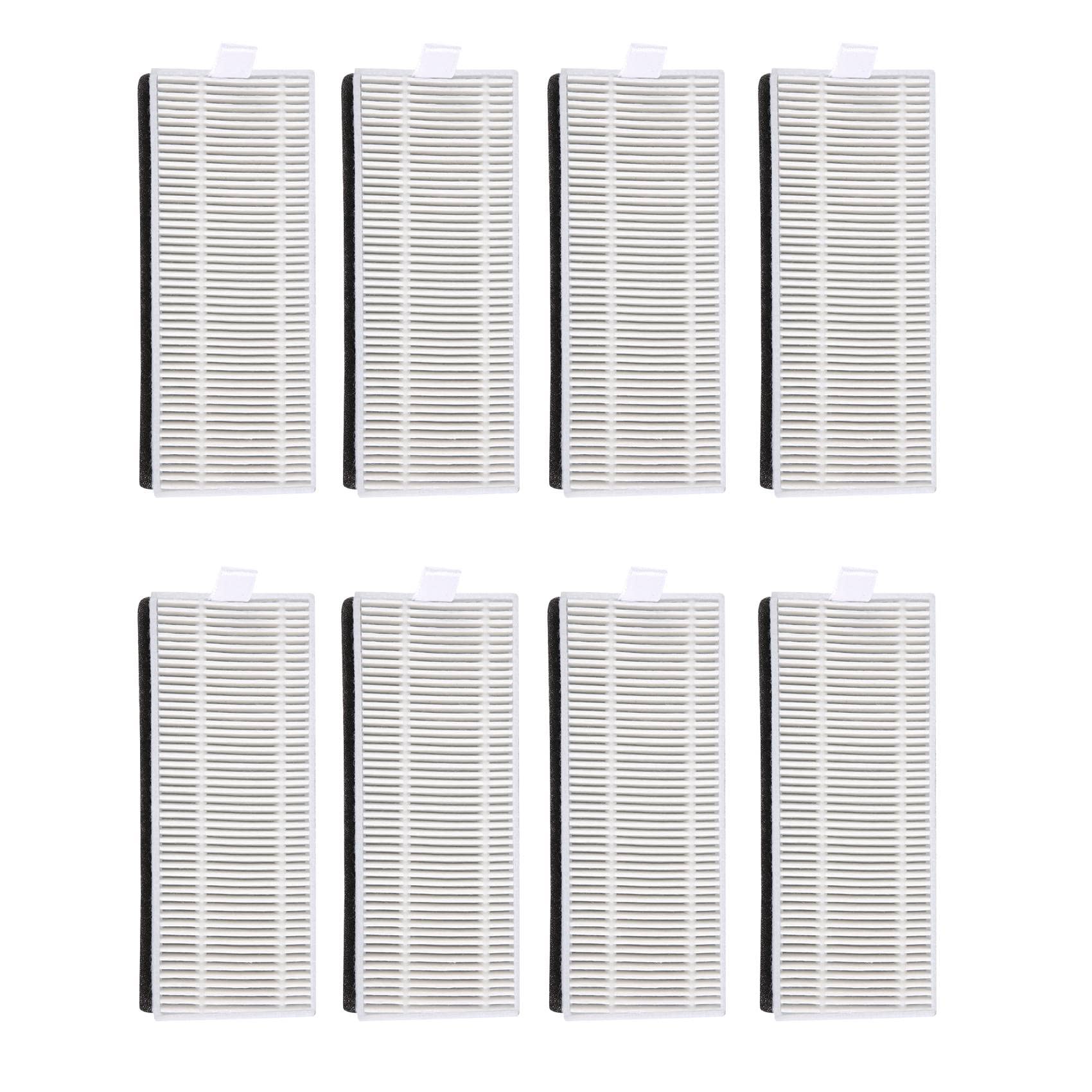 Sefdrert 8Pcs Hepa Filter for Deebot OZMO U2 / U2 Pro Robot Vacuum Cleaner Spare Parts