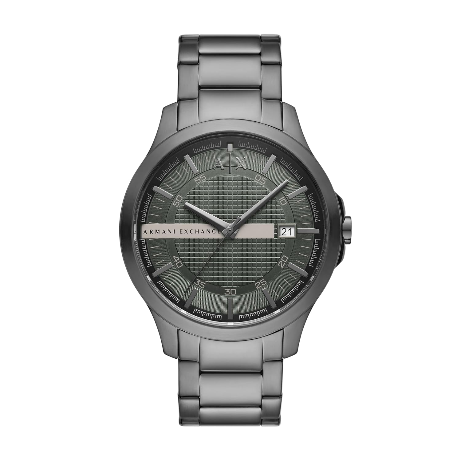 Armani Exchange Stainless Steel Analog Green Dial Men’s Watch-Ax2455, Band Color:Gray Armani Exchange Stainless Steel Analog Green Dial Men’s Watch-Ax2455, Band Color:Gray