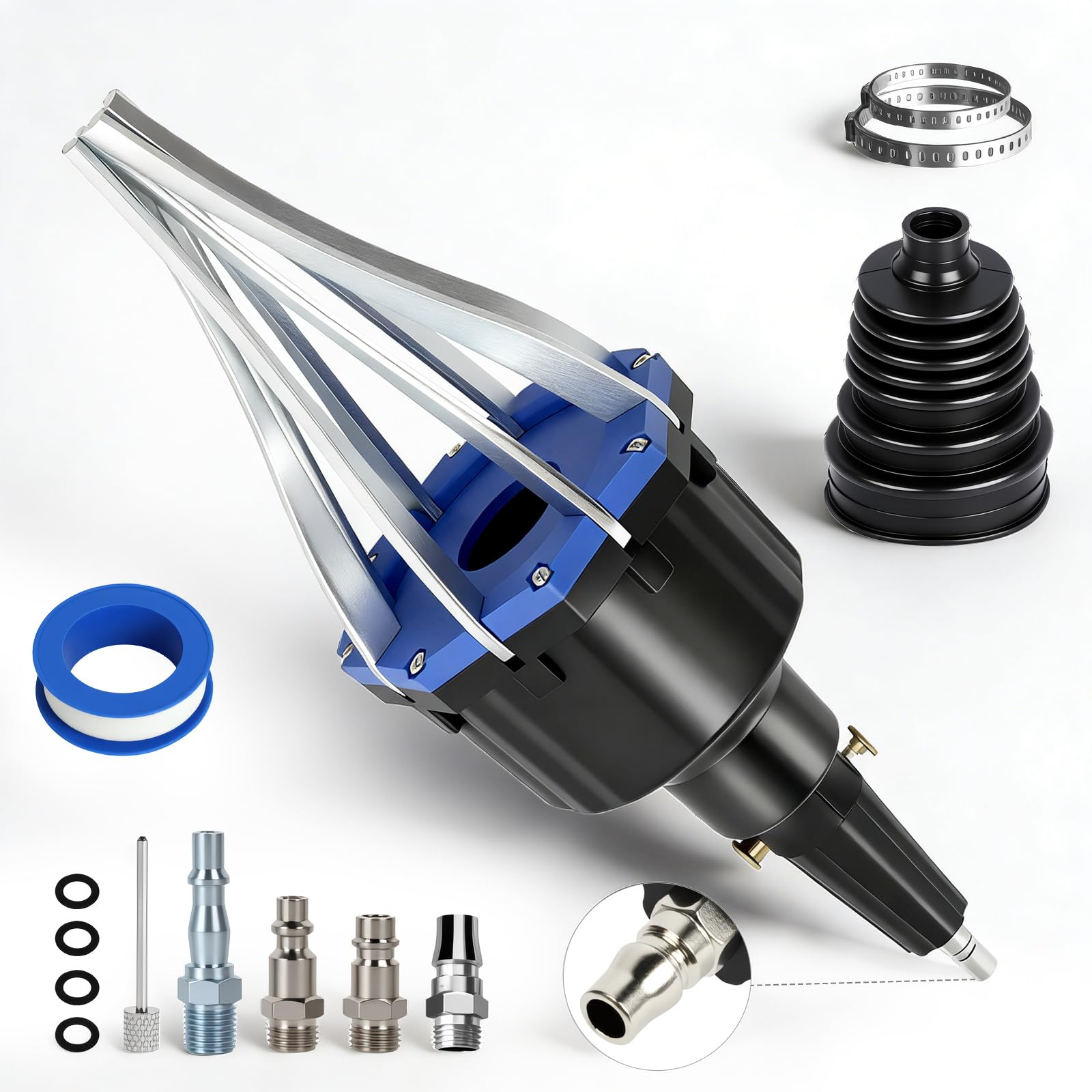 Herramienta de expansión neumática de arranque CV 72-130 psi, extracción de botas de junta CV, expansor universal de eje de transmisión, instalación alimentada por aire para automóviles y comerciales