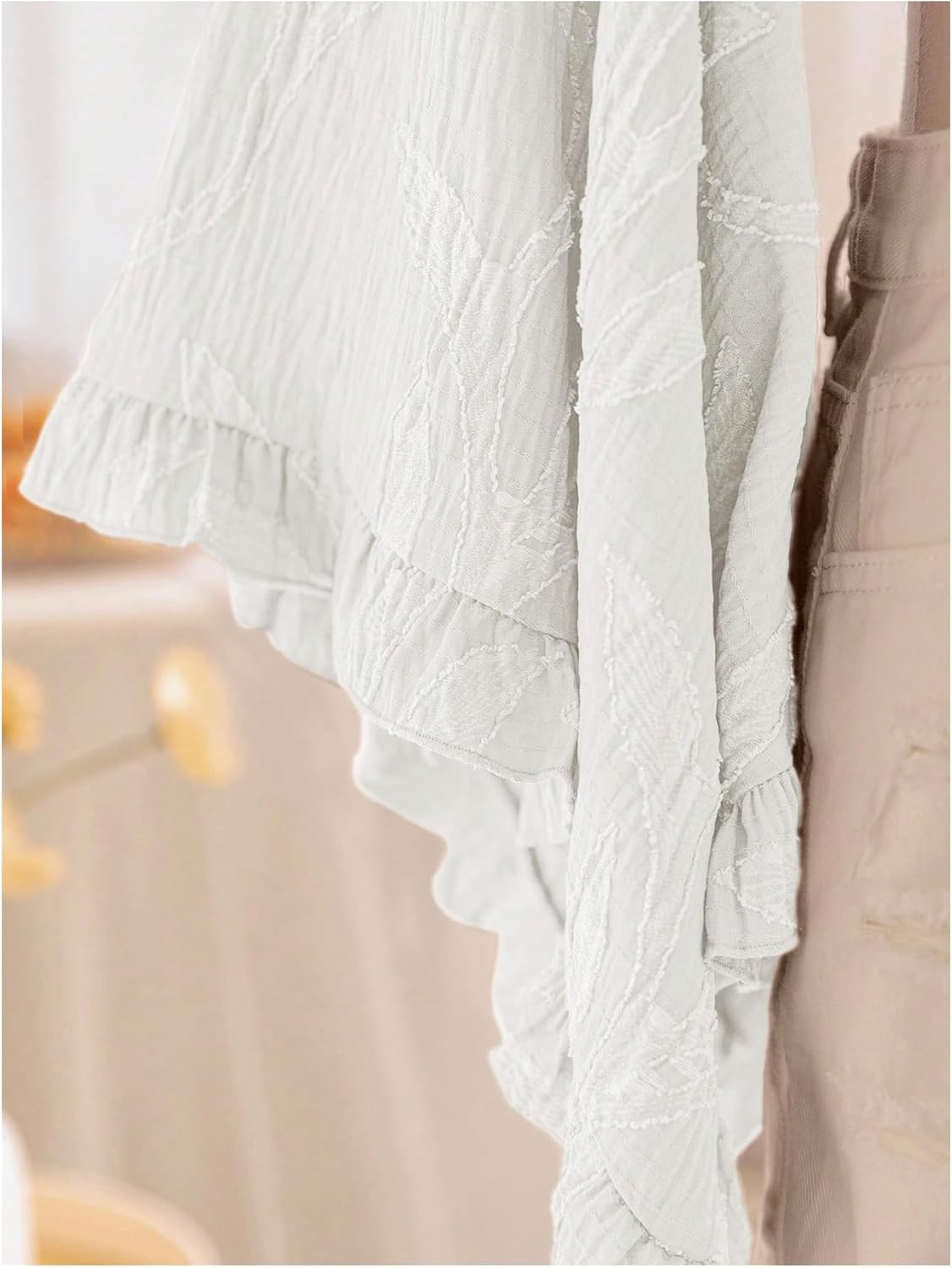 Women's Boho Tops Wrap Western Country Concert Outfits Tie Front Long Bell Sleeve Tops 70s Hippie Disco Clothes - Image 2