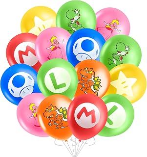 40PCS Birthday Decoration, Ma rio Latex Balloons, Balloon, Kids Birthday Balloon Set, Birthday Party, for Kids Birthday Party