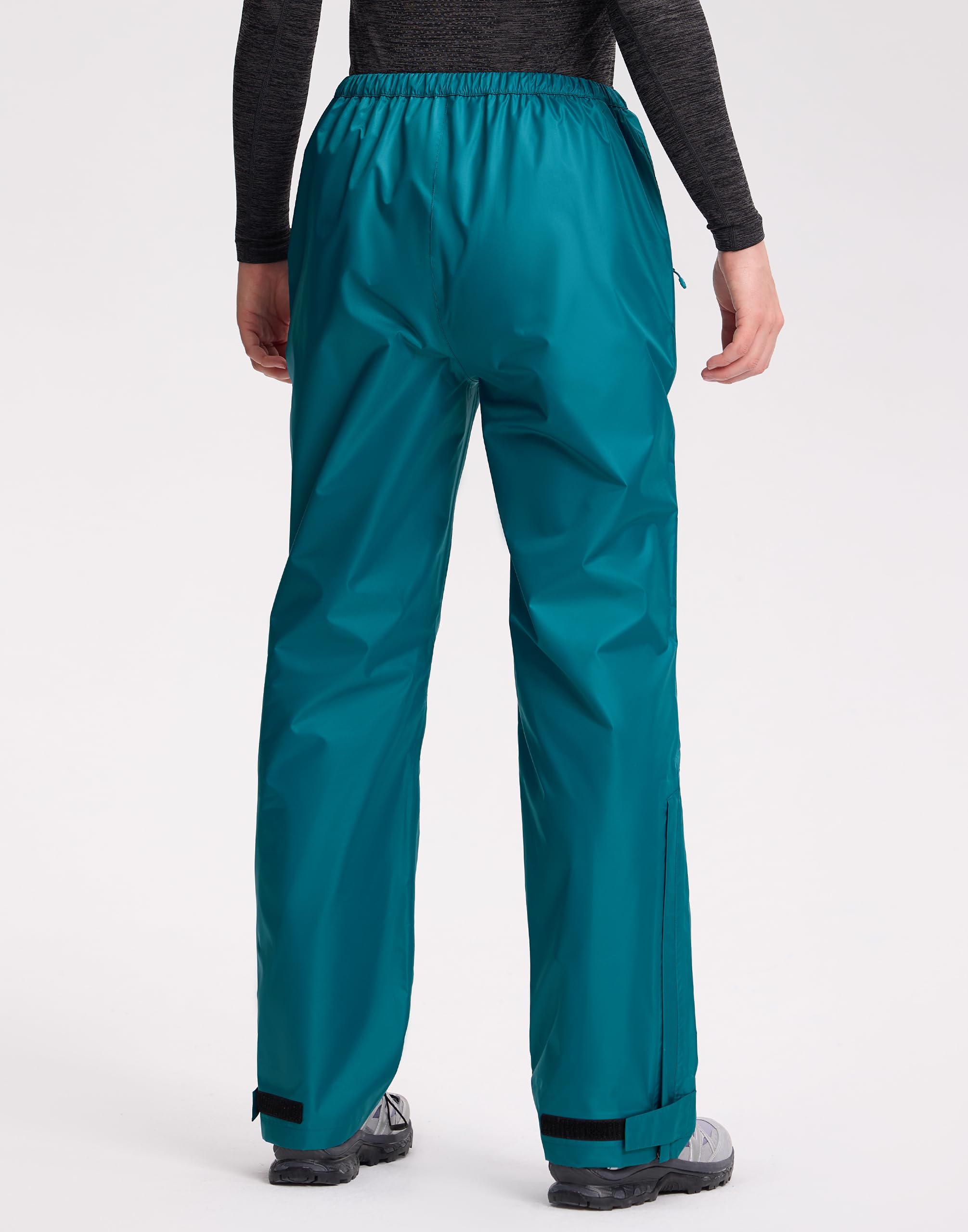 Pioneer Camp Pantalon de pluie pour femme - Imperméable (20 000 mm), respirant et pliable - Pantalon d'extérieur pour la randonnée, le cyclisme et l'alpinisme