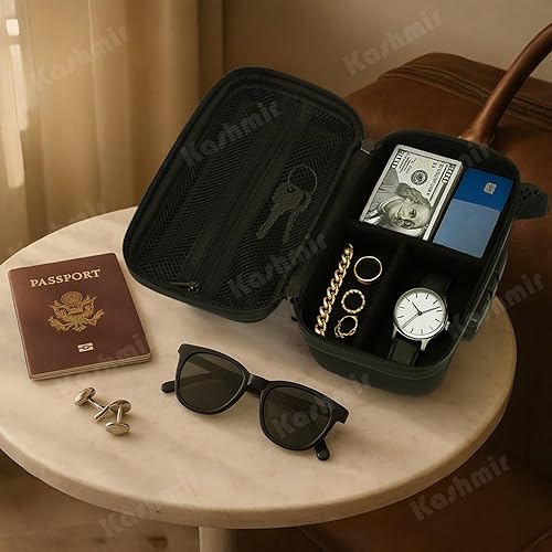 Miniatura 6 de Kashmir Bolsa a prueba de olores con cerradura de combinación, bolsa de pipa de tabaco, organizador de archivos, contenedor de medicamentos, bolsa