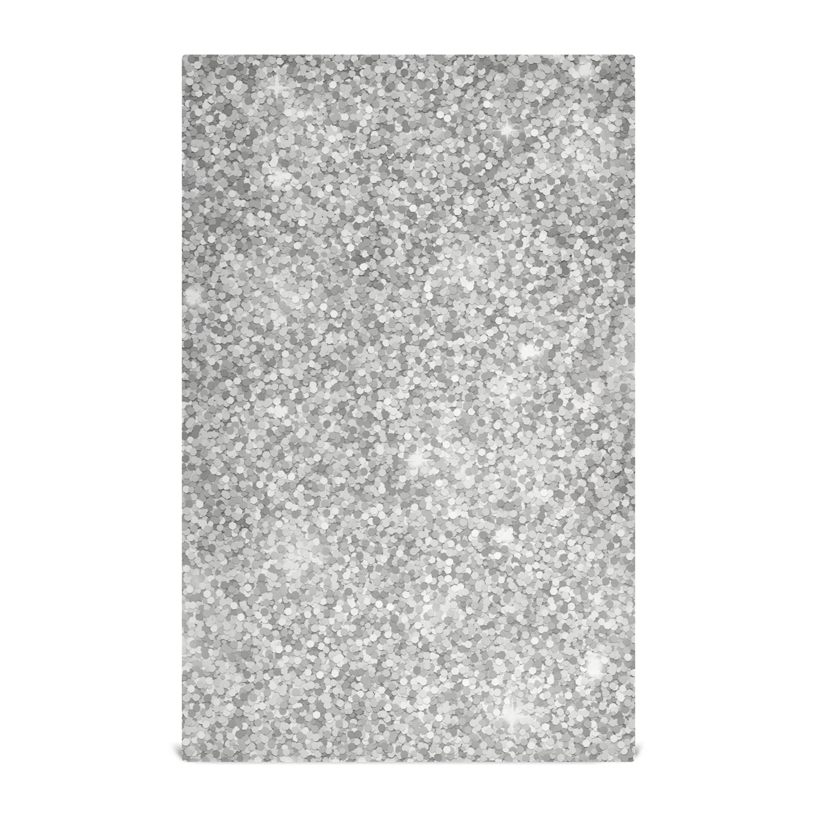 Silvere White Shiny Glittering Background Yellow Holiday Tinsel 4 Packs Polyester Kitchen Dish Towel, Hand Bar Tea Towels with Hanging Loop, Hemmed NapkinTowel Dishtowels Waffle Dishcloths