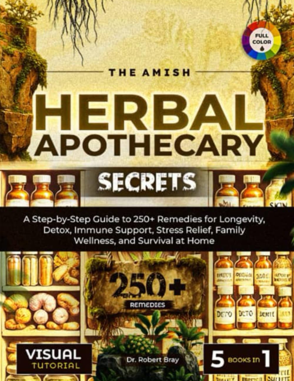 The Amish Herbal Apothecary Secrets: A Step-by-step Guide to 250+ Remedies for Longevity, Detox, Immune Support, Stress Relief, Family Wellness, and Survival at Home