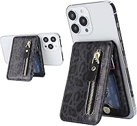 Vista 8 de Cavor Compatible con Magsafe Wallet, soporte ajustable, cartera magnética para iPhone 17/16 Pro Max/14 Pro/15/14 Plus/13/12, tarjetero Magsafe