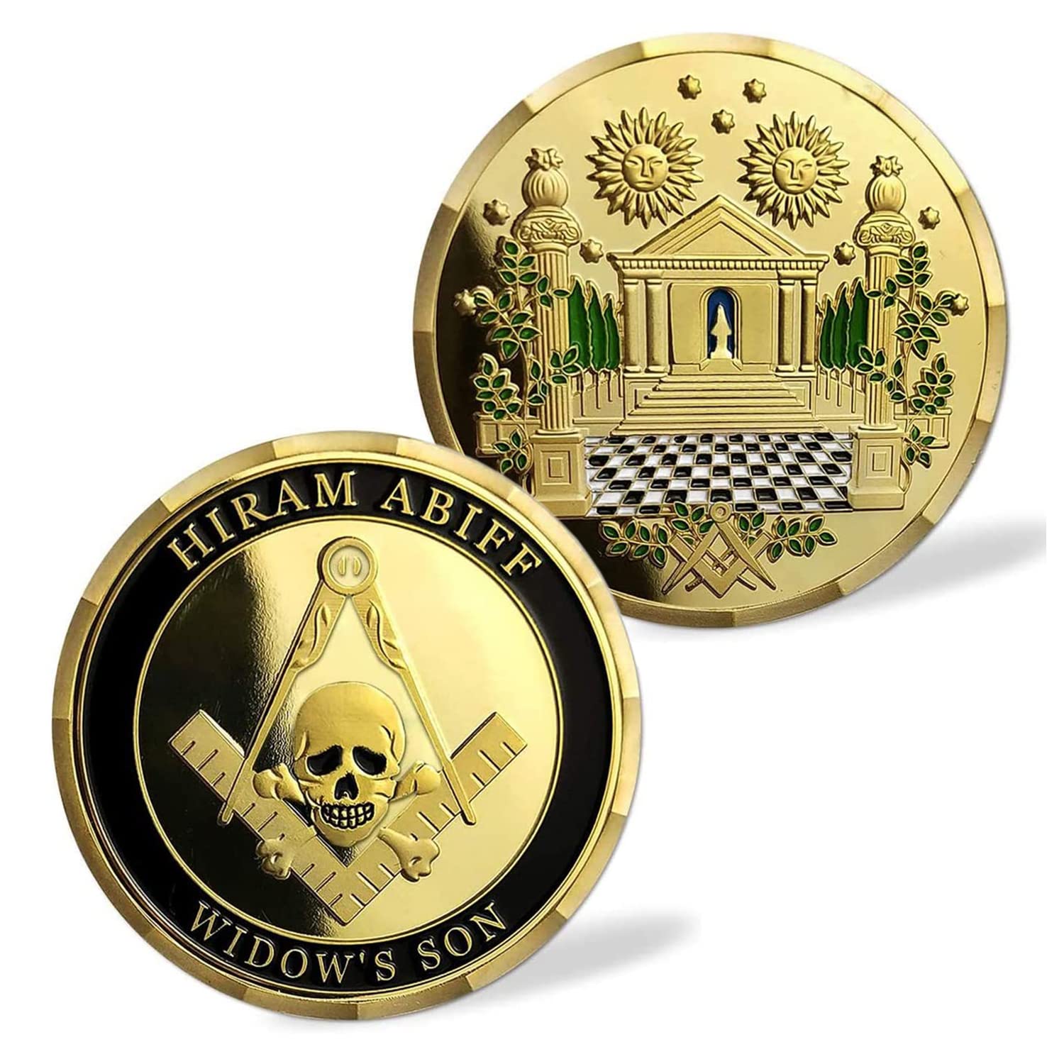 Amazon.com: Masonic Challenge Coin Grand Master Hiram Abiff Widow
