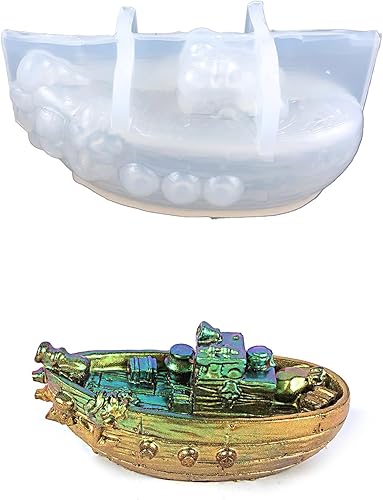 Miniatura 6 de Mini molde de resina de barco de silicona resina epoxi molde de joyería de resina moldes de fundición de resina para adornos caseros