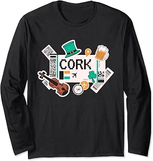 Ireland vacation flight ticket family vacation in Cork Long Sleeve T-Shirt