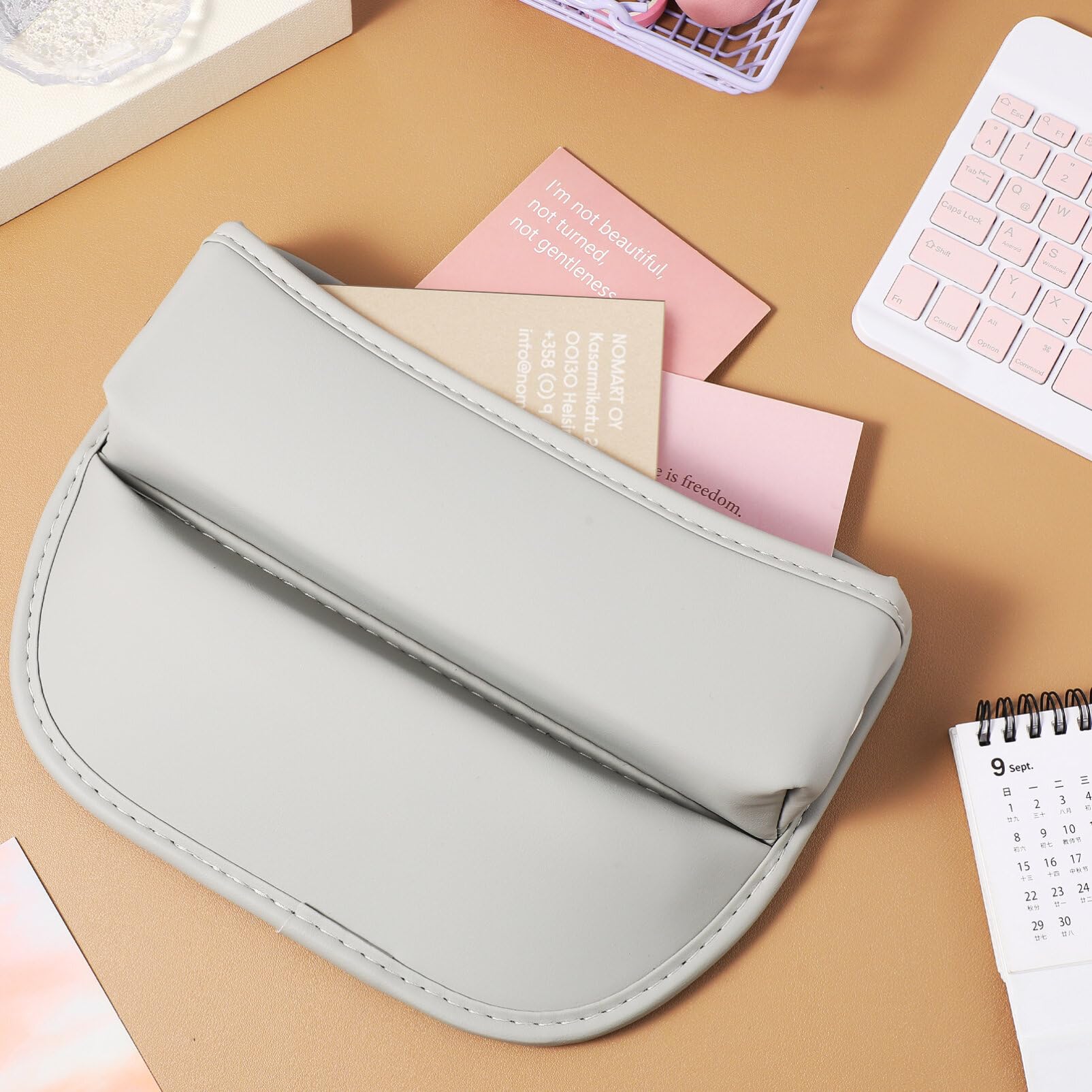 Gatuida Pezzi Organizer Auto 2 per Fessura in Cuoio Sedile