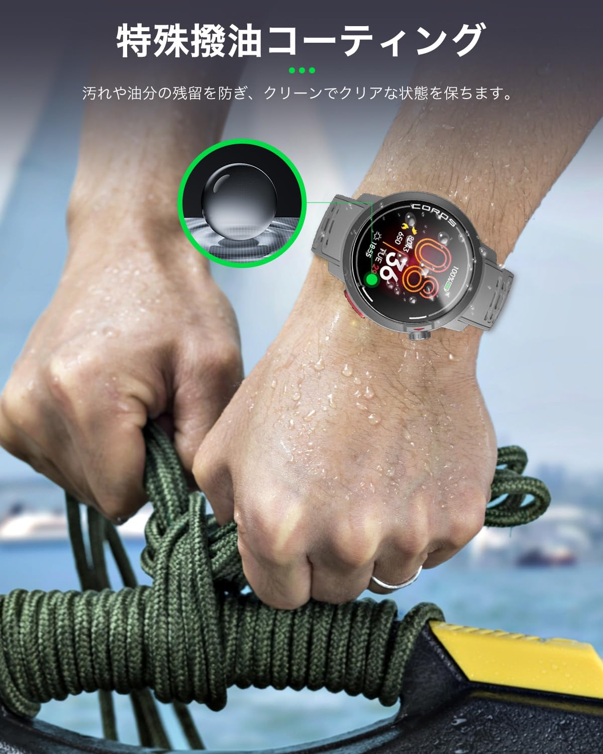 Amazon.co.jp: 【3枚セット】For COROS（カロス）PACE Pro 用 フィルム 