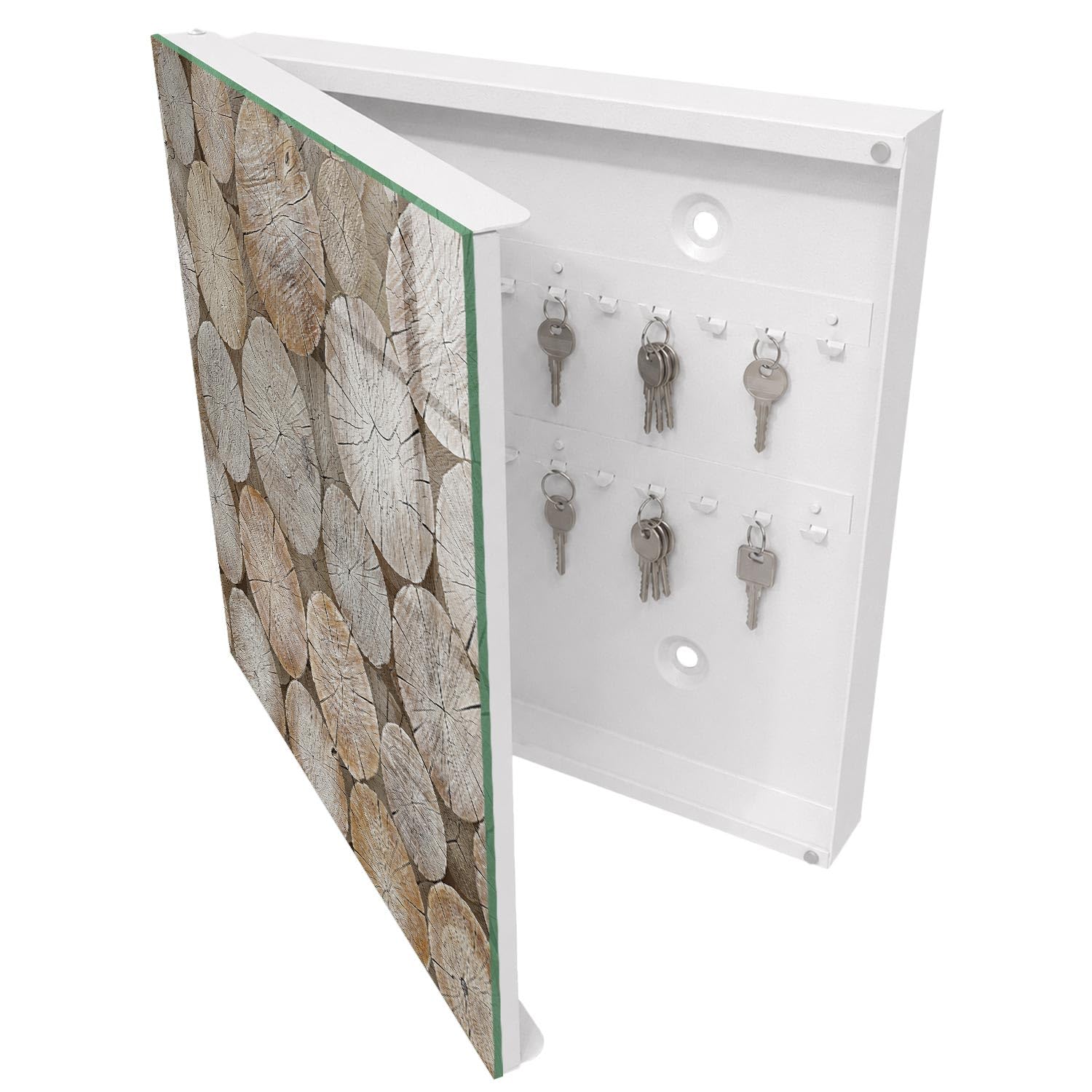 Tulup Armario de Llaves 30x30 cm | Blanco | Izquierda | Montaje en Pared