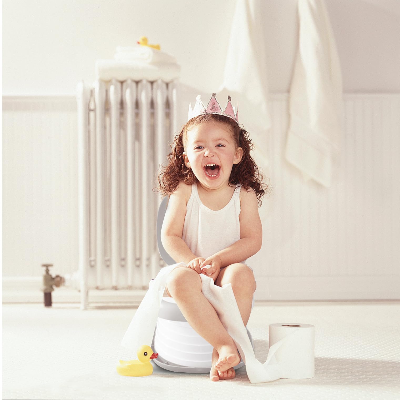 Travel Potty for Toddler Portable Foldable Potty Training Toilet for Boys Girls Baby Kids Children Indoor Outdoor,Grey - Image 3
