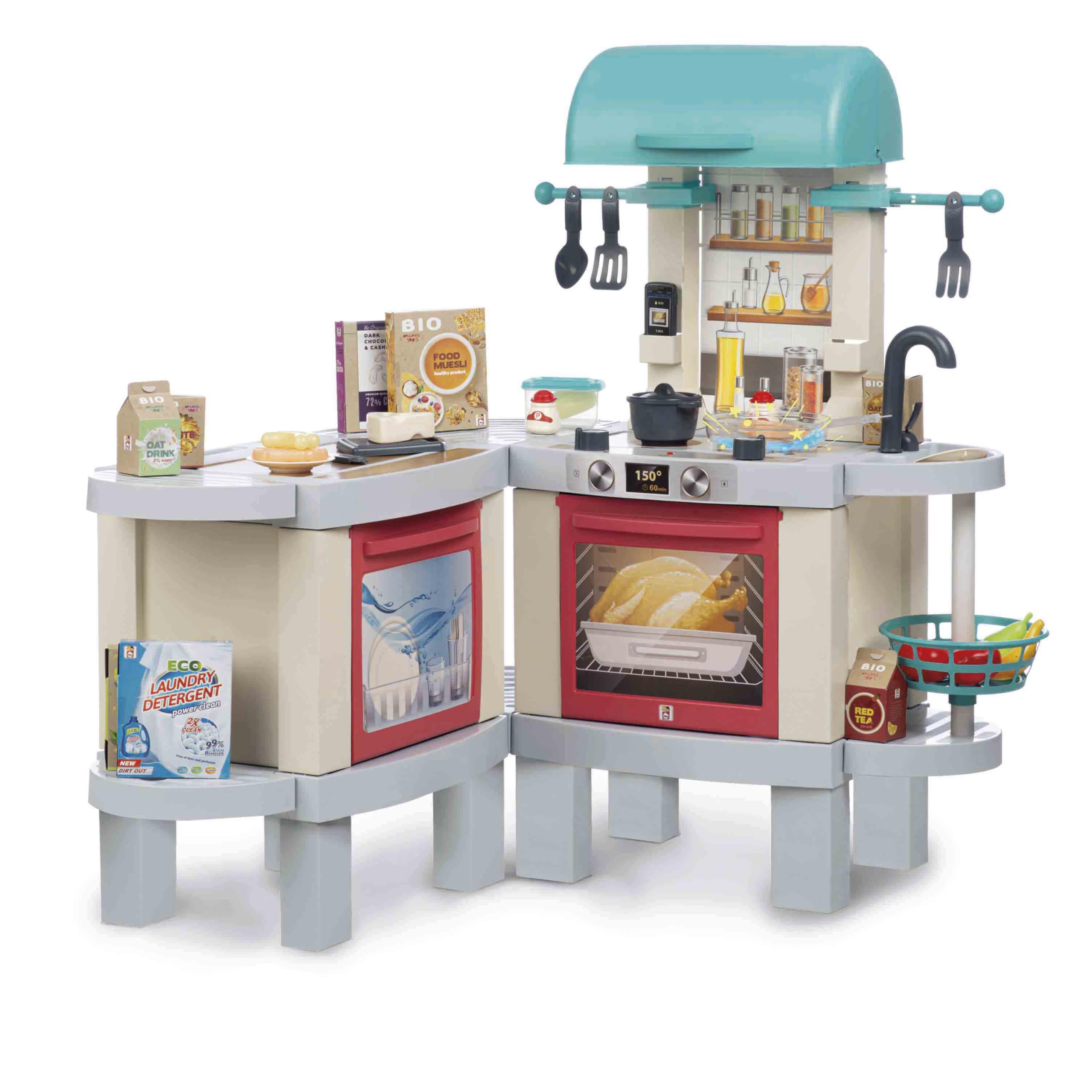 Chicos - Deli Kitchen Plus 2-in-1 Children's Kitchen System Photochromic System with Real Cooking Effect