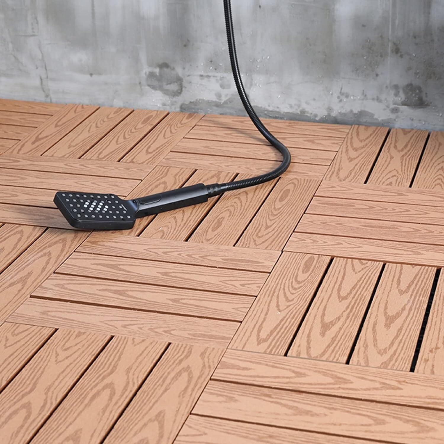 Baldosas de Cubierta entrelazadas compuestas de plástico y Madera