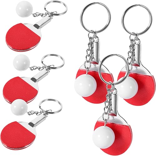 Miniatura 4 de BESPORTBLE 12 piezas mochila regalos conmemorativos traje decorar deportes tenis de mesa colgantes de pelota bolsas pingpong llavero bolso colgante