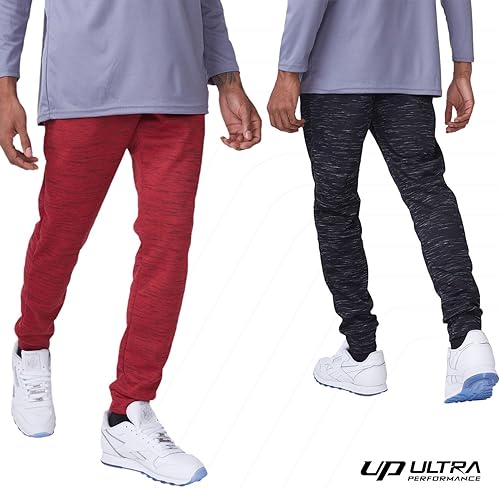 Miniatura 3 de Ultra Performance 3 Pack Mens Joggers Mens Athletic Sweatpants with Pockets for Men, Small - 3X