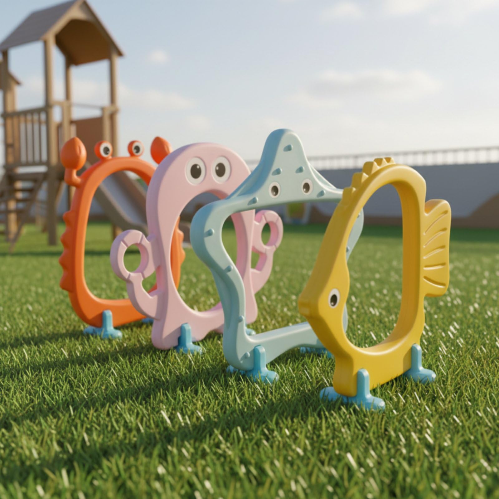 predolo Krabbelbogen Kinder Spiel Tunnel Krabbelpassage Spielbogen Hindernisbogen aus Polyethylen zur Schulung von Motorik Gleichgewicht Und für Vorschule Kindergarten Spielplatz Zuhause