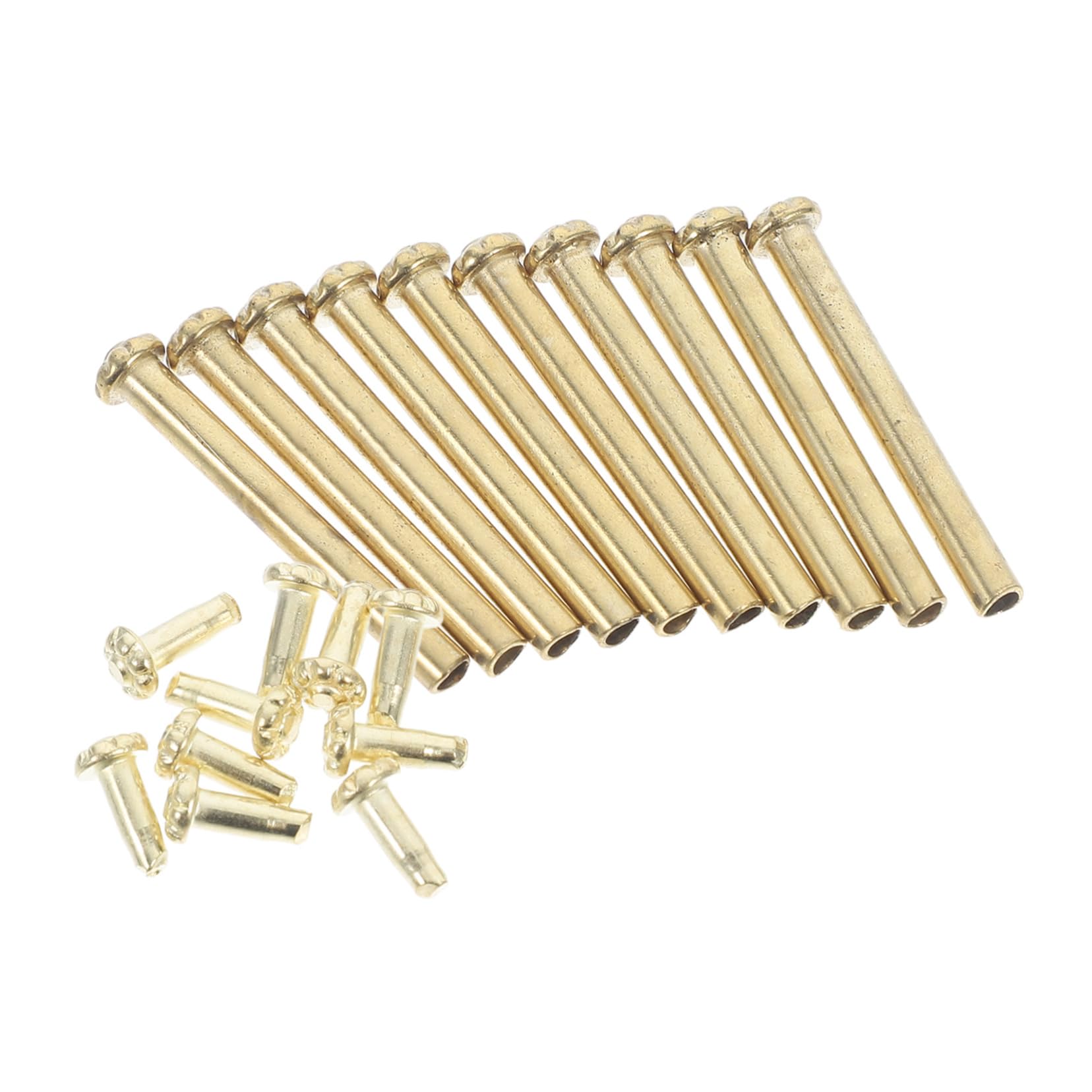 30 Juegos de Abanico Kit de reparación de Ventilador Plegable Cierre de Abanico Plegable Remaches Remache del Eje del Ventilador Plegable Remache de Eje de Acero Inoxidable Cabilock