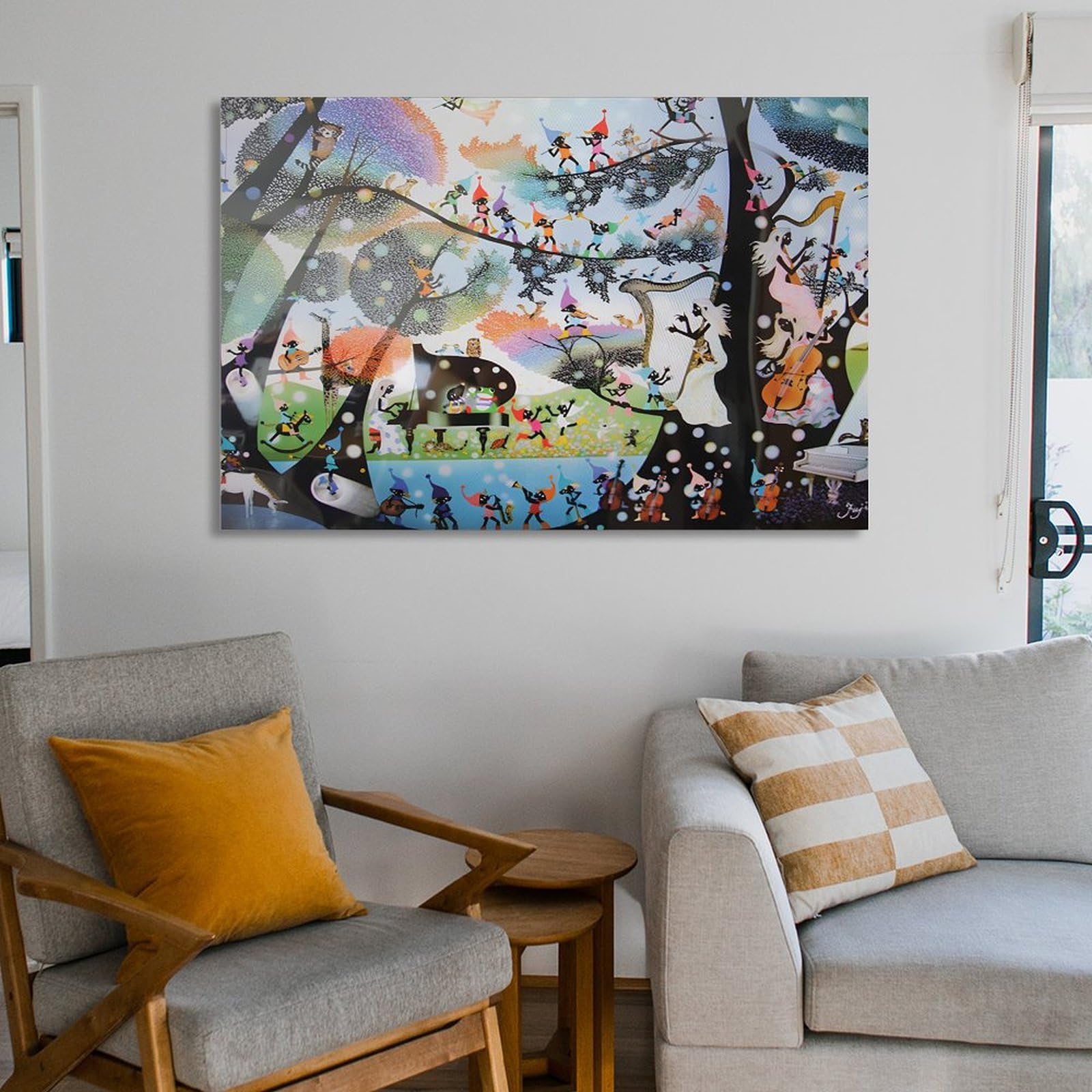 藤城清治 「泣いた赤鬼」額サイズ57×63cm Amazon.co.jp: 藤城清治影絵の世界 泣いた赤鬼 絵画ポスター