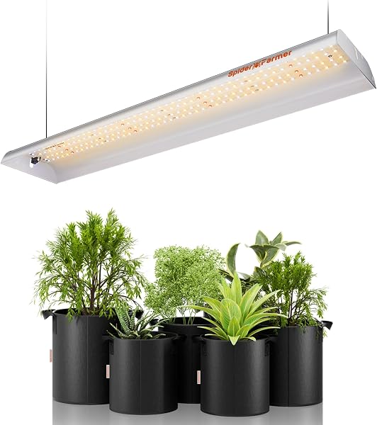 Spider Farmer SF300 lampa LED do uprawy roślin, 32 W, pełne spektrum | Z reflektorem jako oświetlenie do uprawy, wzrostu
