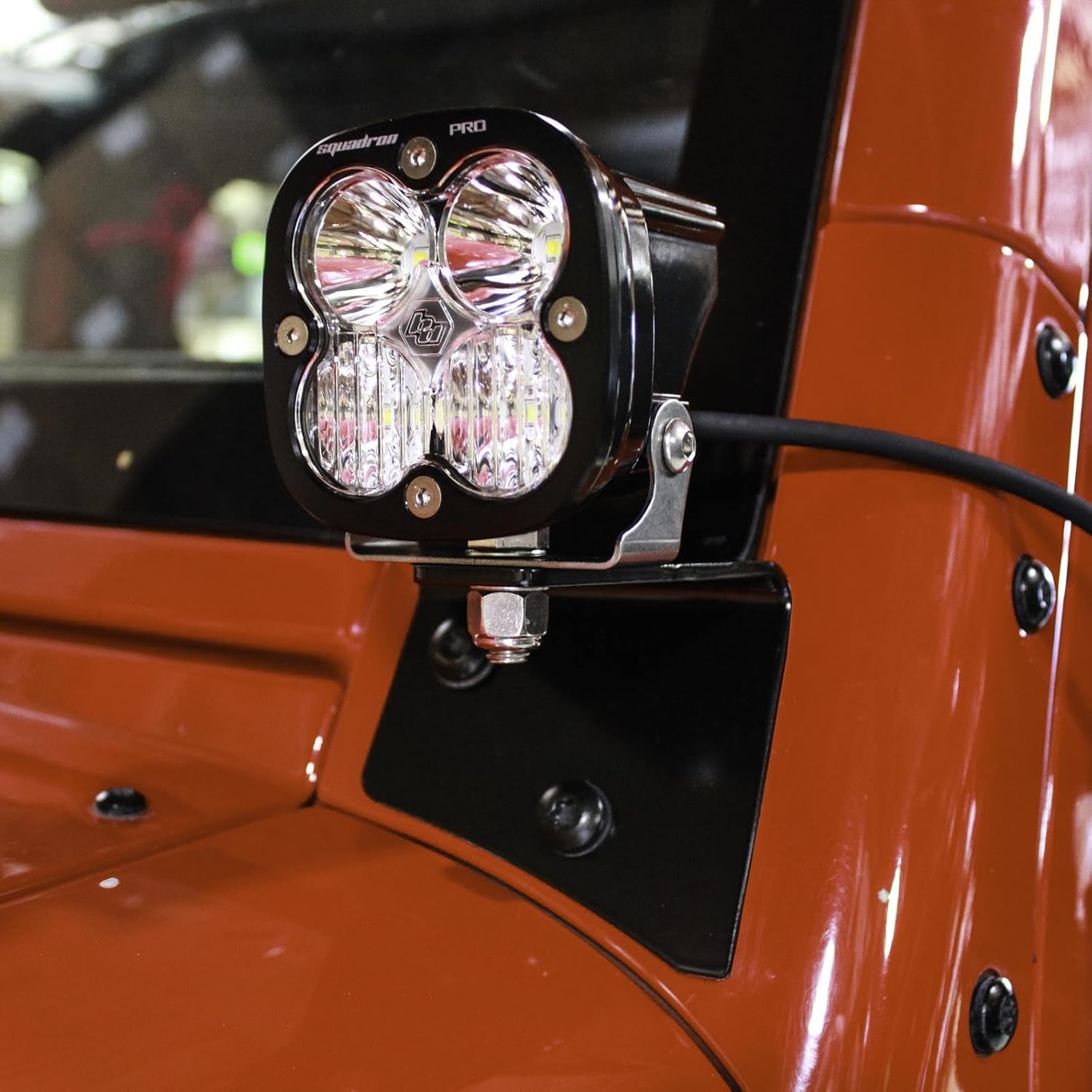 Baja Designs XL Sport LED A-Pillar Kit for Jeep Wrangler JK 2007-18 (Spot Lens; Clear)