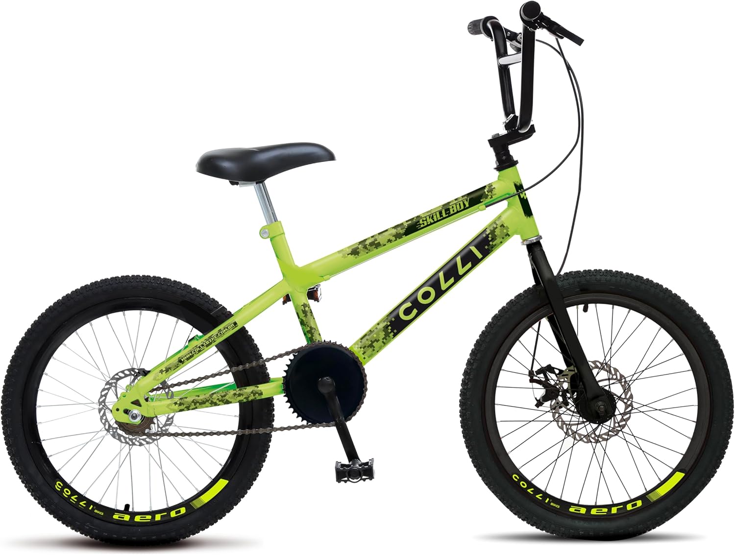 Colli Bike, Bicicleta Colli SKILL BOY, Aro 20 Aero, Guidão Cross BMX, Tam 14., 36 Raias, Freios a Disco Dianteiro e Traseiro, Descanso Lateral