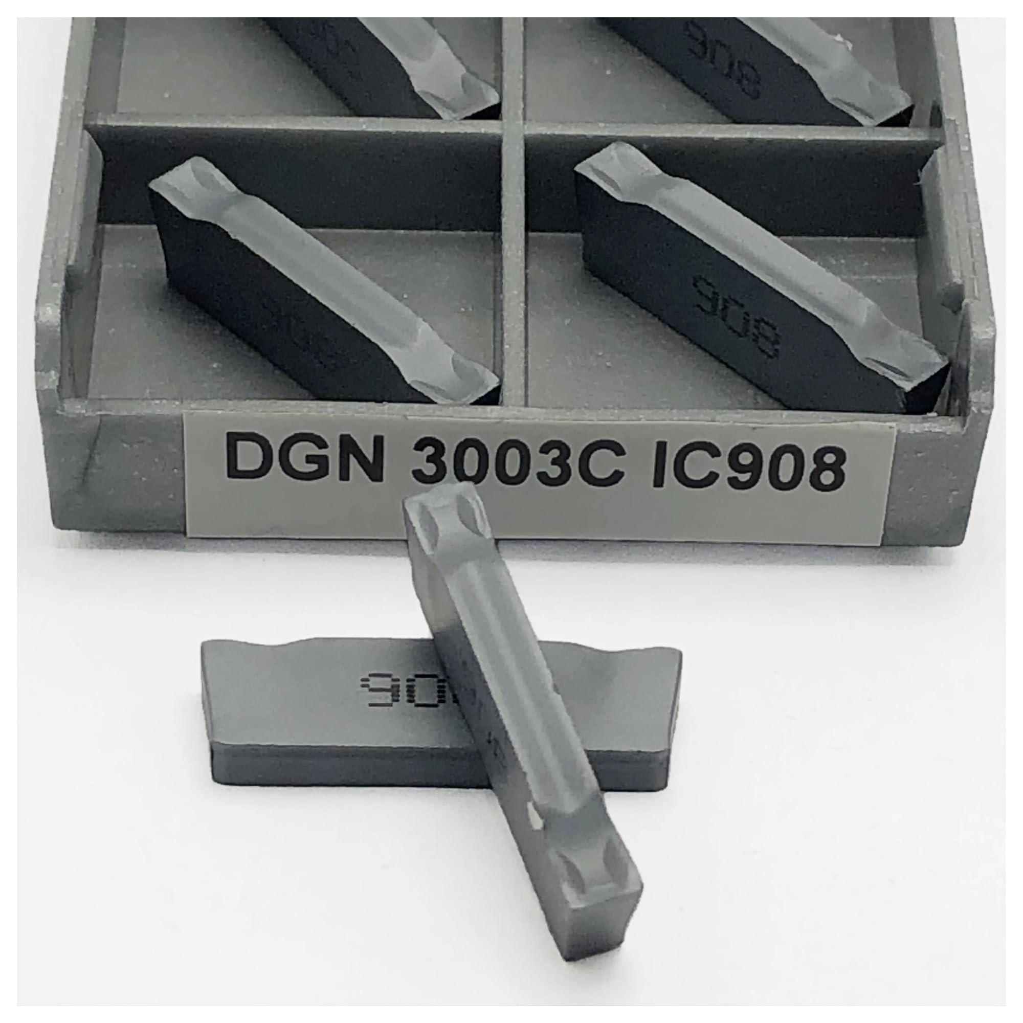 Plaquette DGN3003C IC908 pour rainurage CNC et tournage de précision, boîte de 10 pièces