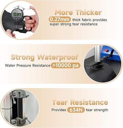 Miniatura 8 de LXKCKJ Protector cuadrado para bañera de hidromasaje, cubiertas de spa al aire libre para bañera de hidromasaje, cubierta de piscina de invierno