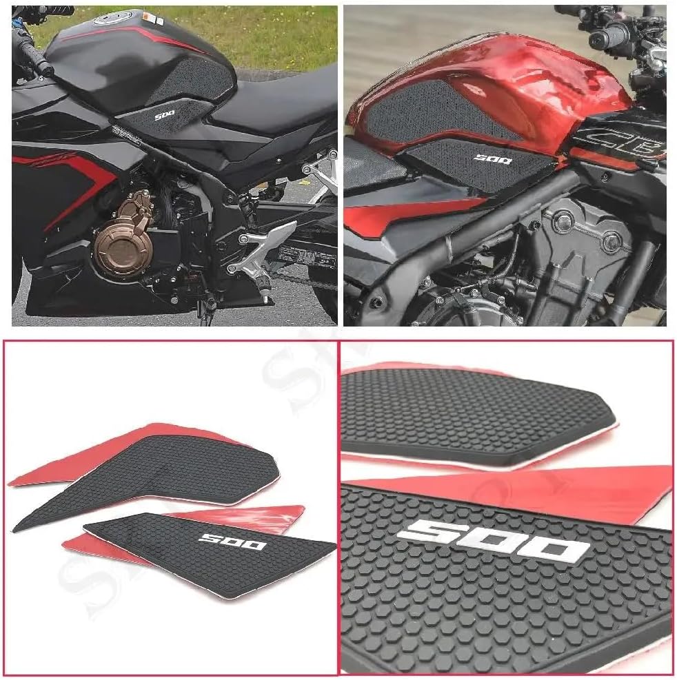 Tank Protector Stickers for CB500F ABS CBR500R 2019 2020 2021 2022 2023 2024 Motorcycle Accessories Tankpads Knee Pads Tank Side Sticker