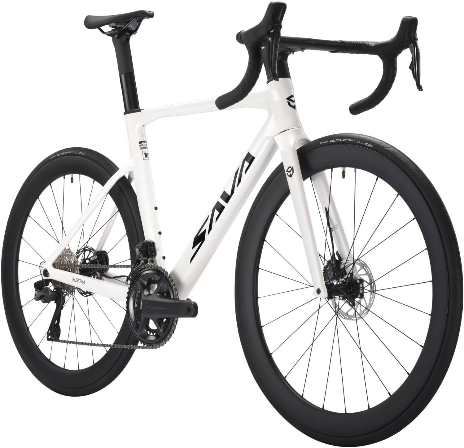 SAVADECK Carbon Fiber Road Bike, 24 Speeds Shifting Road Bicycle with Shimano Ultegra Di2 8170 Groupset, Carbon Race Bike with Carbon Frame and Carbon Wheelset Disc Brake for Adult