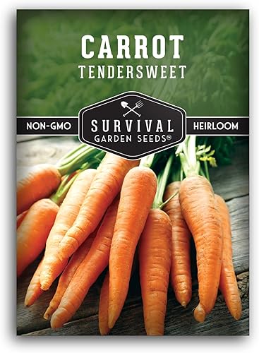 Miniatura 1 de 5 paquetes de semillas de zanahoria tiernas para plantar, paquete con instrucciones para cultivar zanahorias naranjas largas y crujientes en tu