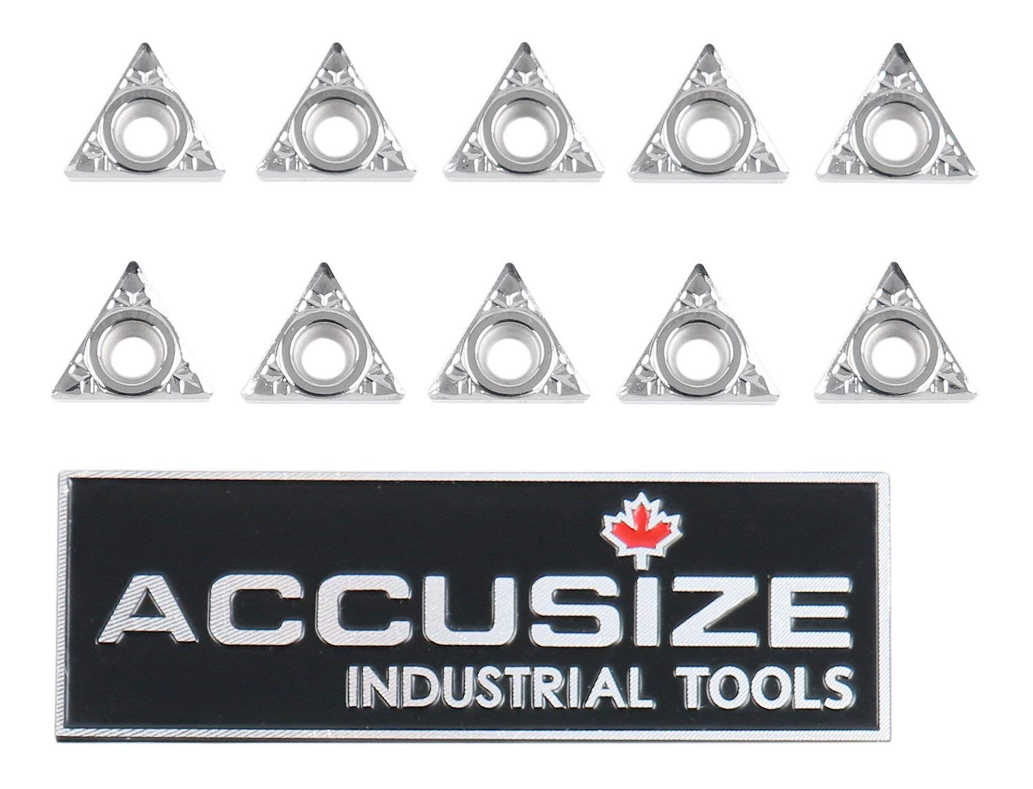 Accusize Industrial Tools Tcgx21.51-LH Carbide Inserts, for Machining Aluminum, 10 Pcs/Box, 2024-1024x10