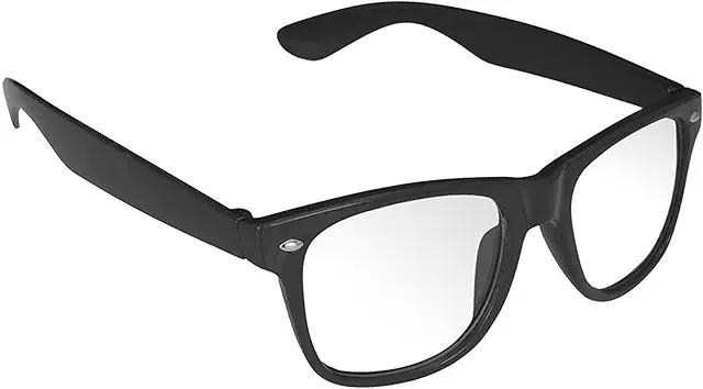 Oramics Horned Retro Glasses Without Power for Women & Men - Black