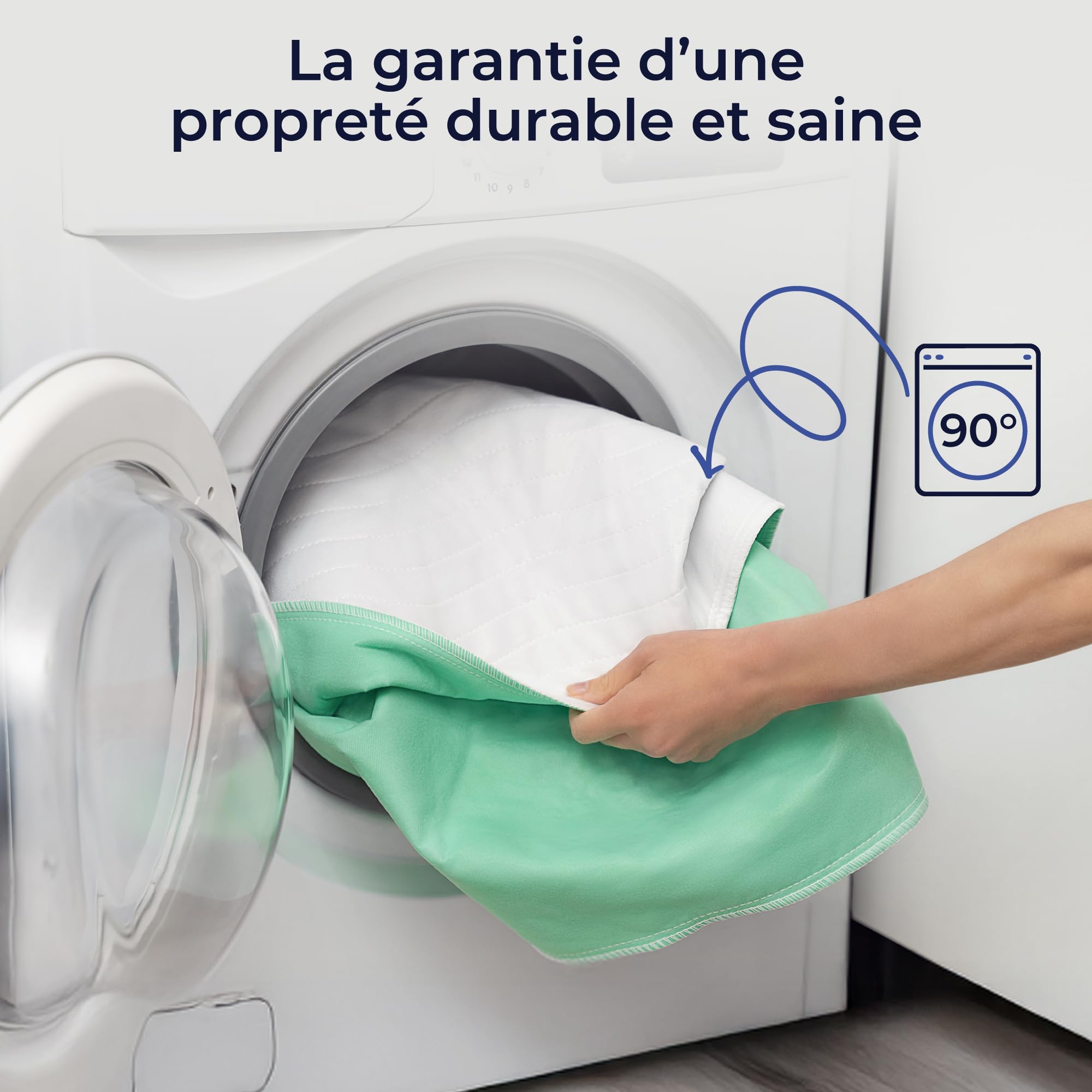 Dreamzie - Protege Matelas 70x100 cm - Absorbant et Imperméable 70x100 - Lot de 2 Housse Matelas Lavable pour Incontinence
