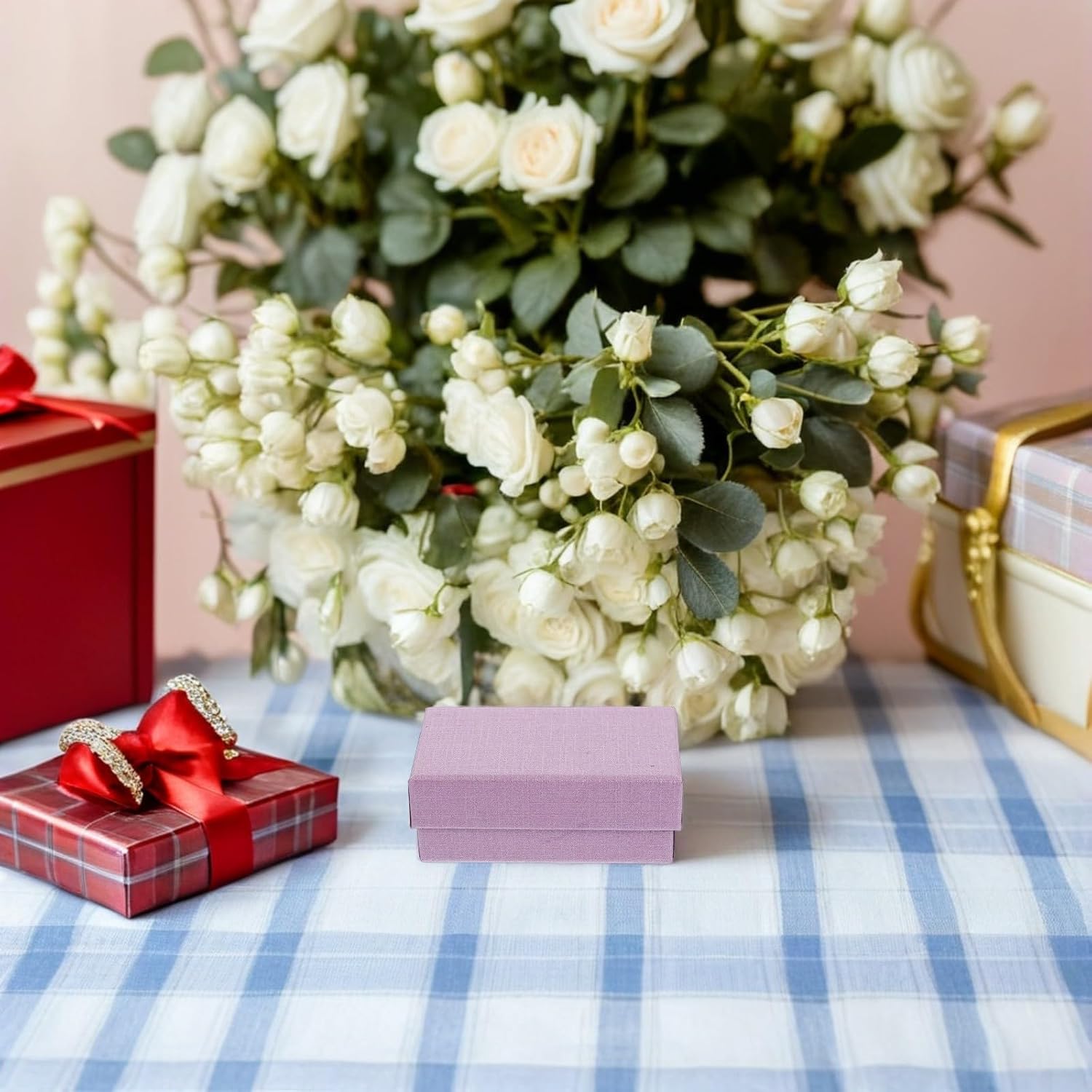 Lavender Jewelry Packaging Box 12pcs with Sponge Lining for Necklaces image 3