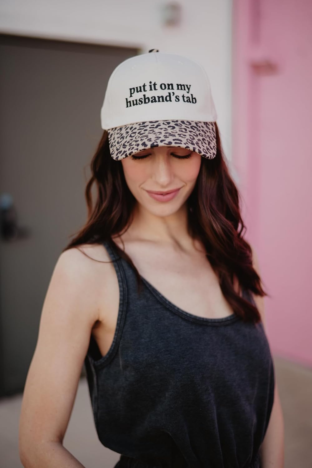 KATYDID Tab Embroidered Trucker Hat for Women & Men - Vintage Two-Tone Snapback Baseball Cap - Trendy, Western Style Hat
