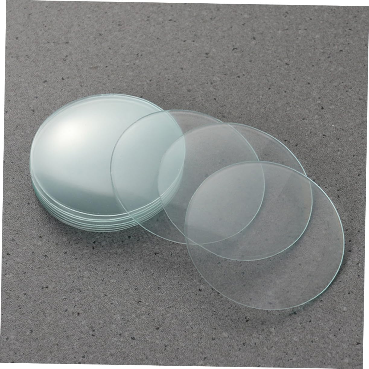 TOPBATHY Coperchi in Vetro Accessori in Materiale Sintetico 10 Pezzi per Becher da Laboratorio per Esperimenti Domestici e Scientifici