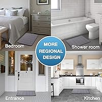 Vista 5 de Alfombra de baño negra, alfombras de baño con flores, color rojo, 24 x 16 pulgadas, súper suave y absorbente, alfombra de baño de felpa con rosa