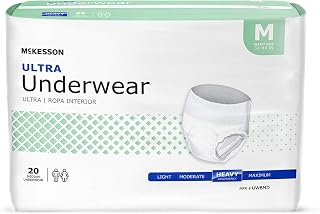 McKesson Ultra Heavy Absorbency Adult Incontinence Underwear Medium 32-44 Inch 80 Count Pull-On Tear-Away Sides Unisex